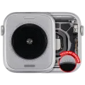 Housing Assembly Compatible For Watch Series SE 2nd (44MM) (Used OEM Pull: Grade A) (Cellular Version) (Aluminum / Silver)