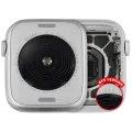 Housing Assembly Compatible For Watch Series SE 2nd (44MM) (Used OEM Pull: Grade A) (GPS Version) (Aluminum / Silver)