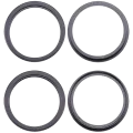 Back Camera Bezel Ring Only For iPhone 17 (Black) (2 Piece Set)