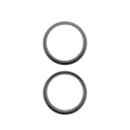 Back Camera Bezel Ring Only For iPhone 17 (Black) (2 Piece Set)