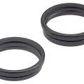 Back Camera Bezel Ring Only For iPhone 17 (Black) (2 Piece Set)