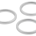 Back Camera Bezel Ring Only For iPhone 17 Pro / 17 Pro Max (Silver) (3 Piece Set)
