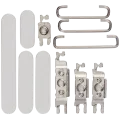 Hard Buttons (Power / Volume / Switch) For iPhone 17 Pro / 17 Pro Max (Silver)