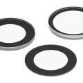 Back Camera Lens (Glass Only) With Adhesive For iphone 17 Pro / 17 Pro Max (3 piece set) (Real Sapphire) (Premium) (10 Pack)