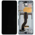 OLED Assembly With Frame For Samsung Galaxy S20 Plus 5G (Aftermarket Plus) (Cloud Blue)
