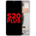 OLED Assembly With Frame For Samsung Galaxy S20 Plus 5G (Aftermarket Plus) (Cloud White)