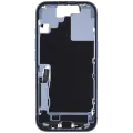Mid-Frame Housing W/ Charging Port Flex & Small Parts For iPhone 17 (US Version) (Used OEM Pull: Grade A) (Mist Blue)