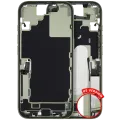 Mid-Frame Housing W/ Charging Port Flex & Small Parts For iPhone 17 (US Version) (Used OEM Pull: Grade A) (Sage)