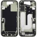 Mid-Frame Housing W/ Charging Port Flex & Small Parts For iPhone 17 (US Version) (Used OEM Pull: Grade A) (Sage)