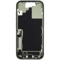 Mid-Frame Housing W/ Charging Port Flex & Small Parts For iPhone 17 (US Version) (Used OEM Pull: Grade A) (Sage)