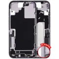 Mid-Frame Housing W/ Charging Port Flex & Small Parts For iPhone 17 (US Version) (Used OEM Pull: Grade A) (Lavender)
