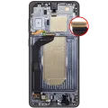 OLED Assembly With Frame For Samsung Galaxy S25 Edge (US & International Version) (Aftermarket Plus) (Titanium Jetblack)