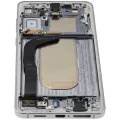 OLED Assembly With Frame For Samsung Galaxy S25 Edge (US & International Version) (Aftermarket Plus) (Titanium Silver)