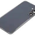 Back Cover Glass With Camera Lens For Samsung Galaxy S24 FE (No Logo) (Aftermarket Plus) (Graphite)