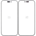 Скло екрана 2 в 1 (з нанесеним OCA) для iPhone 16 Pro Max (10 шт)