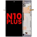 Дисплейний модуль (LCD) з рамкою (без датчика відбитків) для Samsung Galaxy Note 10 Plus (Aftermarket Plus: Incell) (Aura Black)