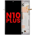 LCD Assembly With Frame (Without Fingerprint Sensor) For Samsung Galaxy Note 10 Plus (Aftermarket Plus: Incell) (Aura White)