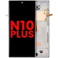 LCD Assembly With Frame (Without Fingerprint Sensor) For Samsung Galaxy Note 10 Plus (Aftermarket Plus: Incell) (Aura Glow / Silver)