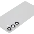 Back Cover Glass With Camera Lens For Samsung Galaxy S24 FE (No Logo) (Aftermarket Plus) (Gray)