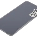 Back Cover Glass With Camera Lens For Samsung Galaxy S24 FE (No Logo) (Aftermarket Plus) (Gray)