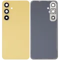 Back Cover Glass With Camera Lens For Samsung Galaxy S24 FE (No Logo) (Aftermarket Plus) (Yellow)