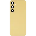 Back Cover Glass With Camera Lens For Samsung Galaxy S24 FE (No Logo) (Aftermarket Plus) (Yellow)