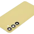 Back Cover Glass With Camera Lens For Samsung Galaxy S24 FE (No Logo) (Aftermarket Plus) (Yellow)
