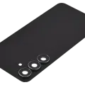 Back Cover Glass With Camera Lens For Samsung Galaxy S25 FE (No Logo) (Aftermarket Plus) (Jetblack)