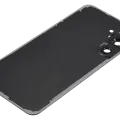 Back Cover Glass With Camera Lens For Samsung Galaxy S25 FE (No Logo) (Aftermarket Plus) (Jetblack)