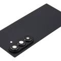 Back Cover Glass With Camera Lens For Samsung Galaxy Z Fold 7 5G (No Logo) (Aftermarket Plus) (Jet Black)