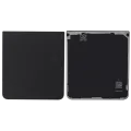 Bottom Back Cover Glass For Samsung Galaxy Z Flip 7 5G (No Logo) (Aftermarket Plus) (Jet Black)