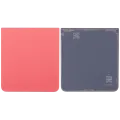 Bottom Back Cover Glass For Samsung Galaxy Z Flip 7 5G (No Logo) (Aftermarket Plus) (Coral Red)