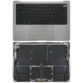 Top Case with Battery and Keyboard (ISO German) For MacBook Pro 14" A2442 (2021) / A2779 (2023) (Space Gray)