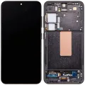 OLED Assembly With Frame For Samsung Galaxy S23 5G (US & International) (Aftermarket Plus) (120HZ) (Phantom Black)