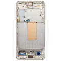 OLED Assembly With Frame For Samsung Galaxy S23 5G (US & International) (Aftermarket Plus) (120HZ) (Cream)