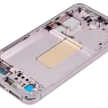 OLED Assembly With Frame For Samsung Galaxy S23 5G (US & International) (Aftermarket Plus) (120HZ) (Pink / Lavender)