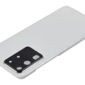 Back Cover Glass With Camera Lens For Samsung Galaxy S20 Ultra 5G (No Logo) (Aftermarket Plus) (Cloud White)