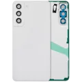 Back Cover Glass With Camera Lens For Samsung Galaxy S21 FE 5G (No Logo) (Aftermarket Plus) (White)