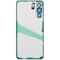 Back Cover Glass With Camera Lens For Samsung Galaxy S21 FE 5G (No Logo) (Aftermarket Plus) (White)