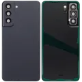 Back Cover Glass With Camera Lens For Samsung Galaxy S21 FE 5G (No Logo) (Aftermarket Plus) (Graphite)