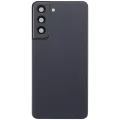 Back Cover Glass With Camera Lens For Samsung Galaxy S21 FE 5G (No Logo) (Aftermarket Plus) (Graphite)