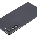 Back Cover Glass With Camera Lens For Samsung Galaxy S21 FE 5G (No Logo) (Aftermarket Plus) (Graphite)