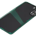 Back Cover Glass With Camera Lens For Samsung Galaxy S21 FE 5G (No Logo) (Aftermarket Plus) (Graphite)