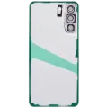 Back Cover Glass With Camera Lens For Samsung Galaxy S21 FE 5G (No Logo) (Aftermarket Plus) (Lavender)