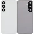 Back Cover Glass With Camera Lens For Samsung Galaxy S25 FE (No Logo) (Aftermarket Plus) (White)
