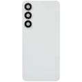 Back Cover Glass With Camera Lens For Samsung Galaxy S25 FE (No Logo) (Aftermarket Plus) (White)
