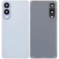 Back Cover Glass With Camera Lens For Samsung Galaxy S25 Edge (No Logo) (Aftermarket Plus) (Titanium Icyblue)