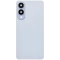 Back Cover Glass With Camera Lens For Samsung Galaxy S25 Edge (No Logo) (Aftermarket Plus) (Titanium Icyblue)