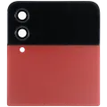Outer OLED Assembly For Samsung Galaxy Z Flip 4 5G (Used OEM Pull: Grade A) (Red)