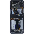 Дисплейний модуль (OLED) внутрішній з рамкою для Samsung Galaxy Z Flip 5 5G (US & International) (Service Pack) (сірий)